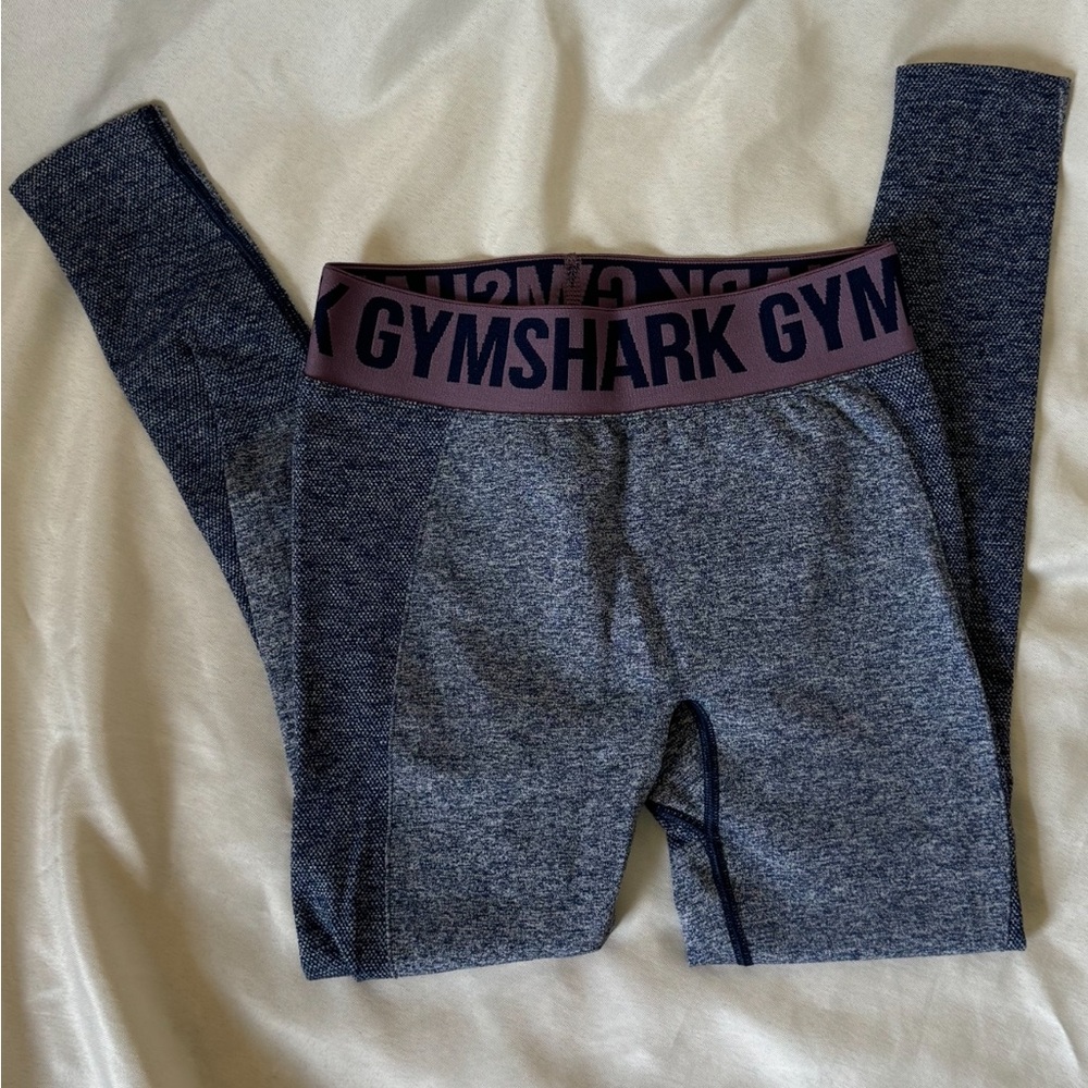 Gymshark Leggings | Gymshark Flex Leggings Navy Marl Mallow Purple Small
